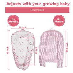 Lightweight, portable baby nest with carry handles by Aila+Aiden