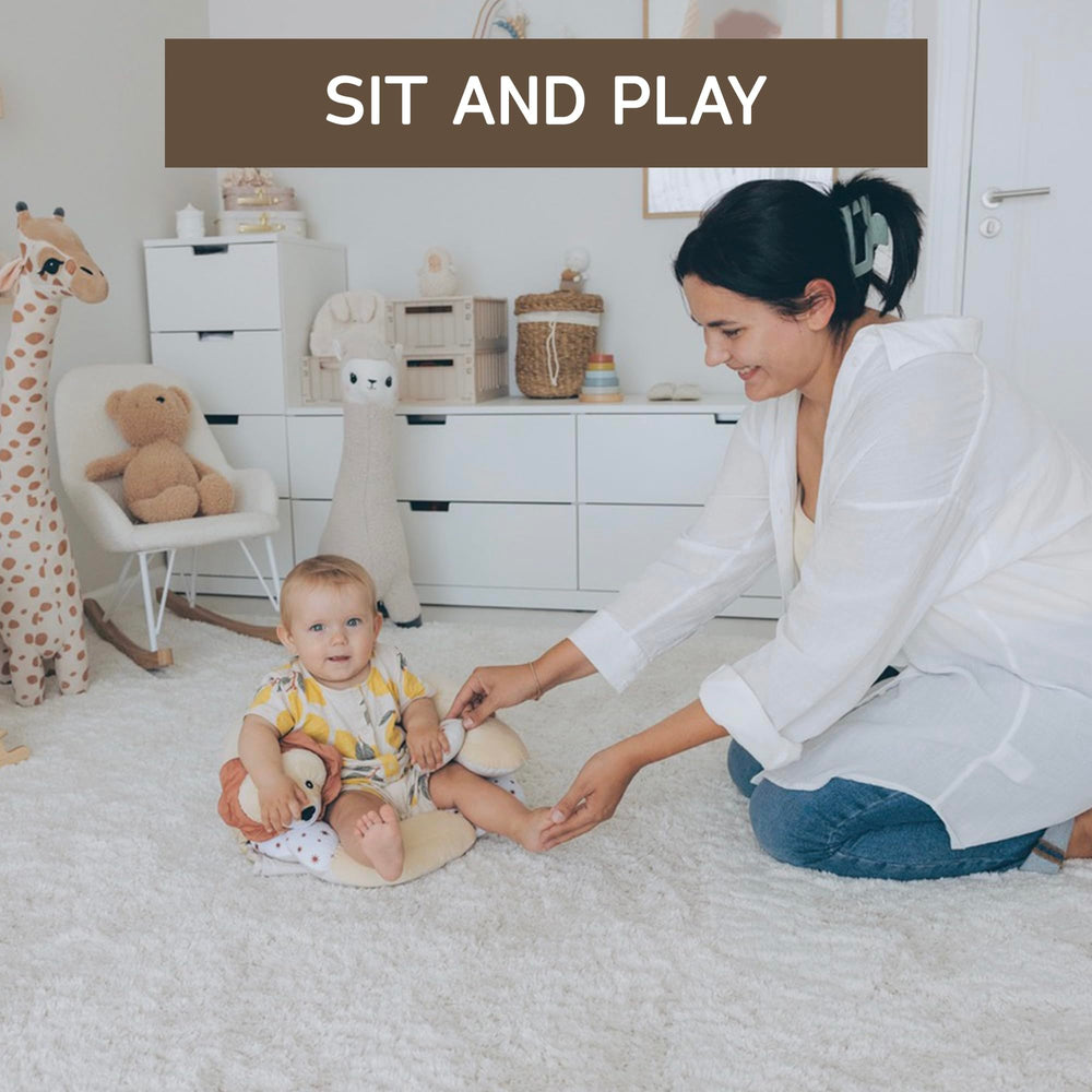 Aila+Aiden BPA-free teether enhances sensory exploration during tummy time