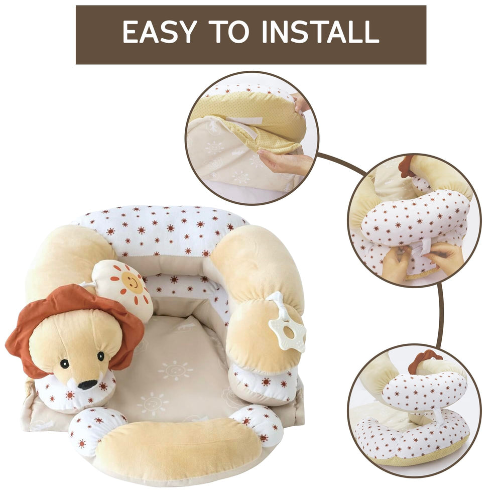 Aila+Aiden non-slip base keeps the mat steady during supervised sessions