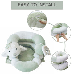 Aila+Aiden sensory teether and rainbow rattle provide tactile exploration