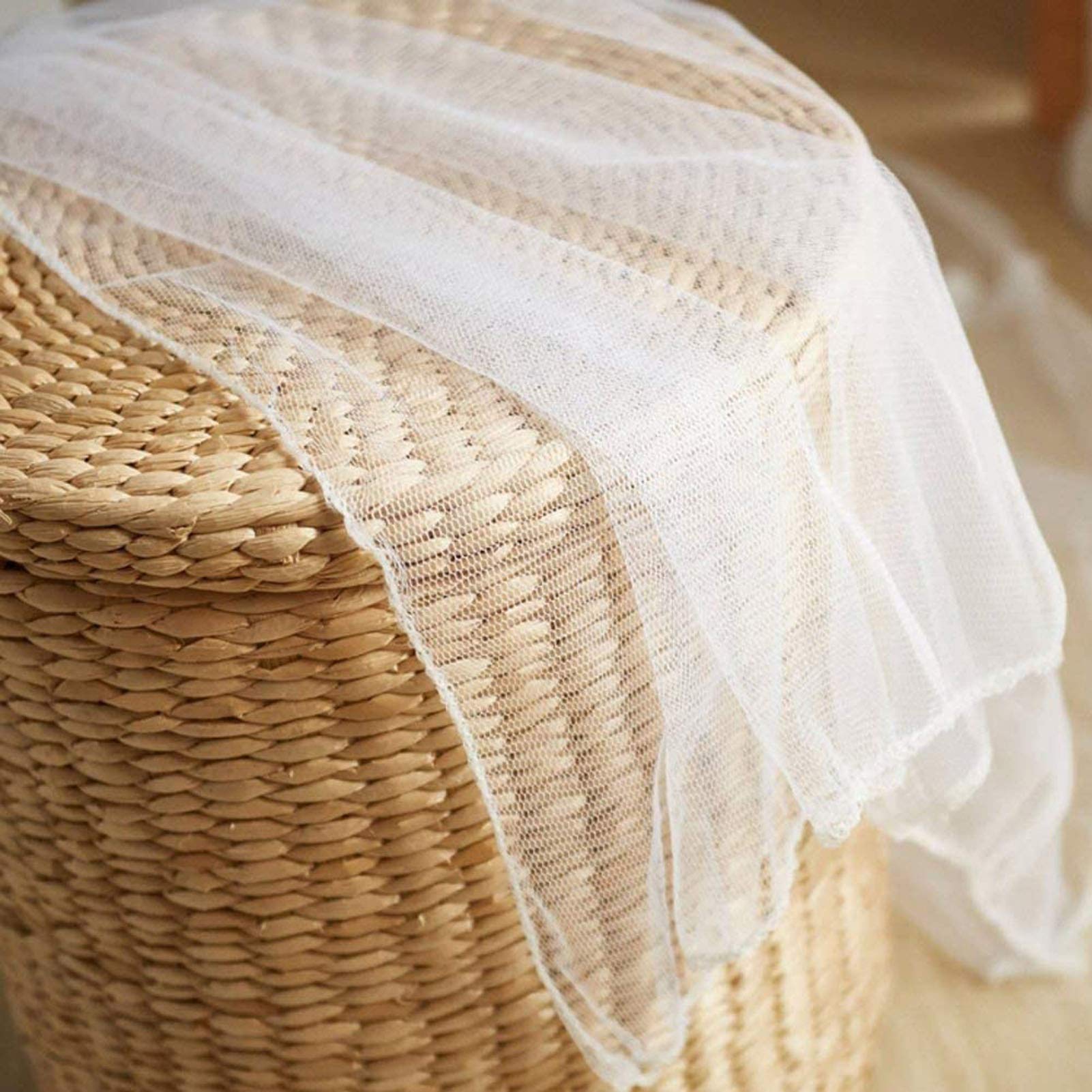 Ailelan conical top canopy adds elegant decor while protecting against insects.
