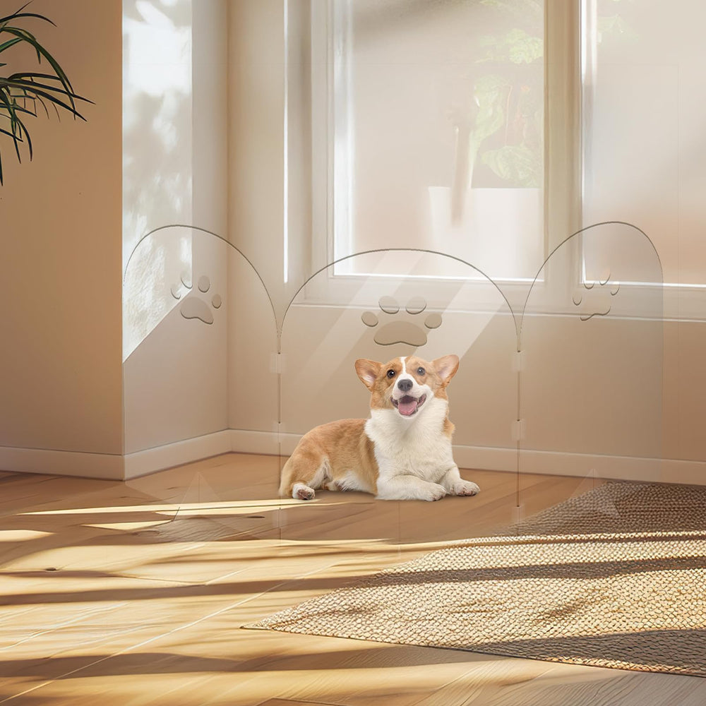 AILOOCEDI smooth-surface gate cleans quickly with a damp cloth.