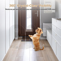 AILOOCEDI gate allows pets to be seen while staying safe in busy rooms.