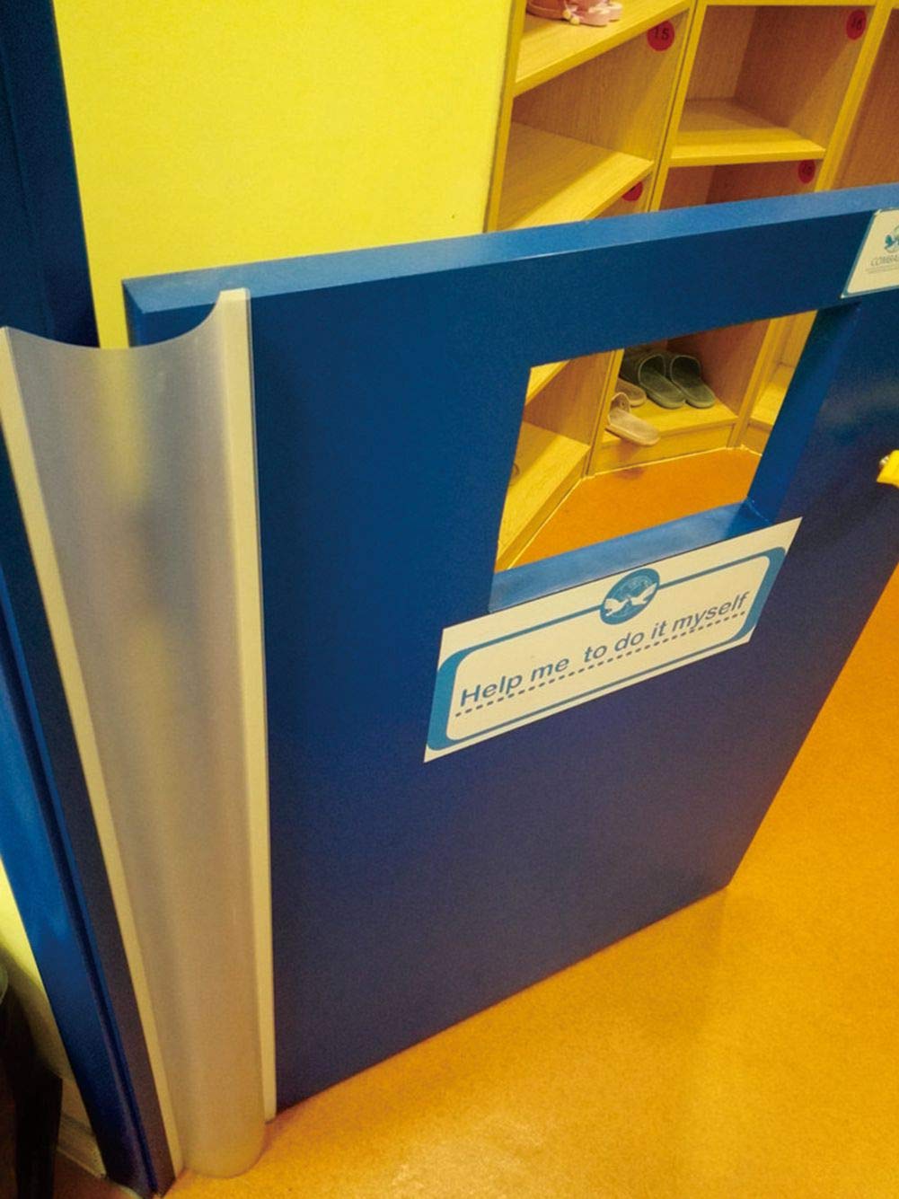 AILUOQI door jam shield easy-remove adhesive strips avoid wall damage.