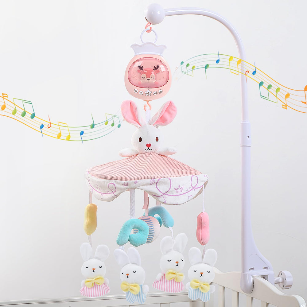 Aimafun baby crib mobile with music and lights for soothing bedtimes.