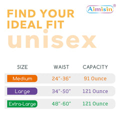 Aimisin adult underwear interior view shows breathable top sheet for all-day comfort.