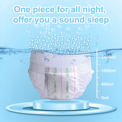 Aimisin cloth-like back sheet stays breathable and comfortable against skin and clothing.