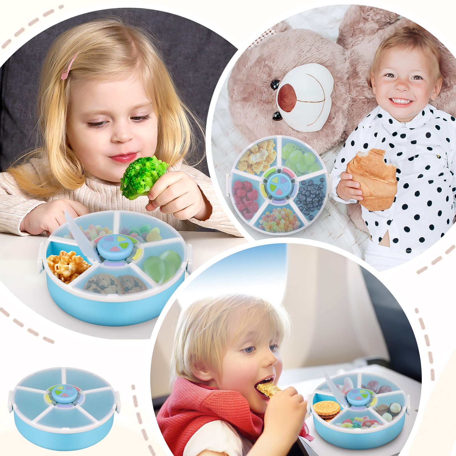 Aimsnk blue bundle designed for on-the-go snacking and mess reduction.