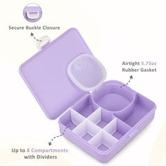 Aimsnk leakproof bento prevents sauces from leaking into bags during commutes.