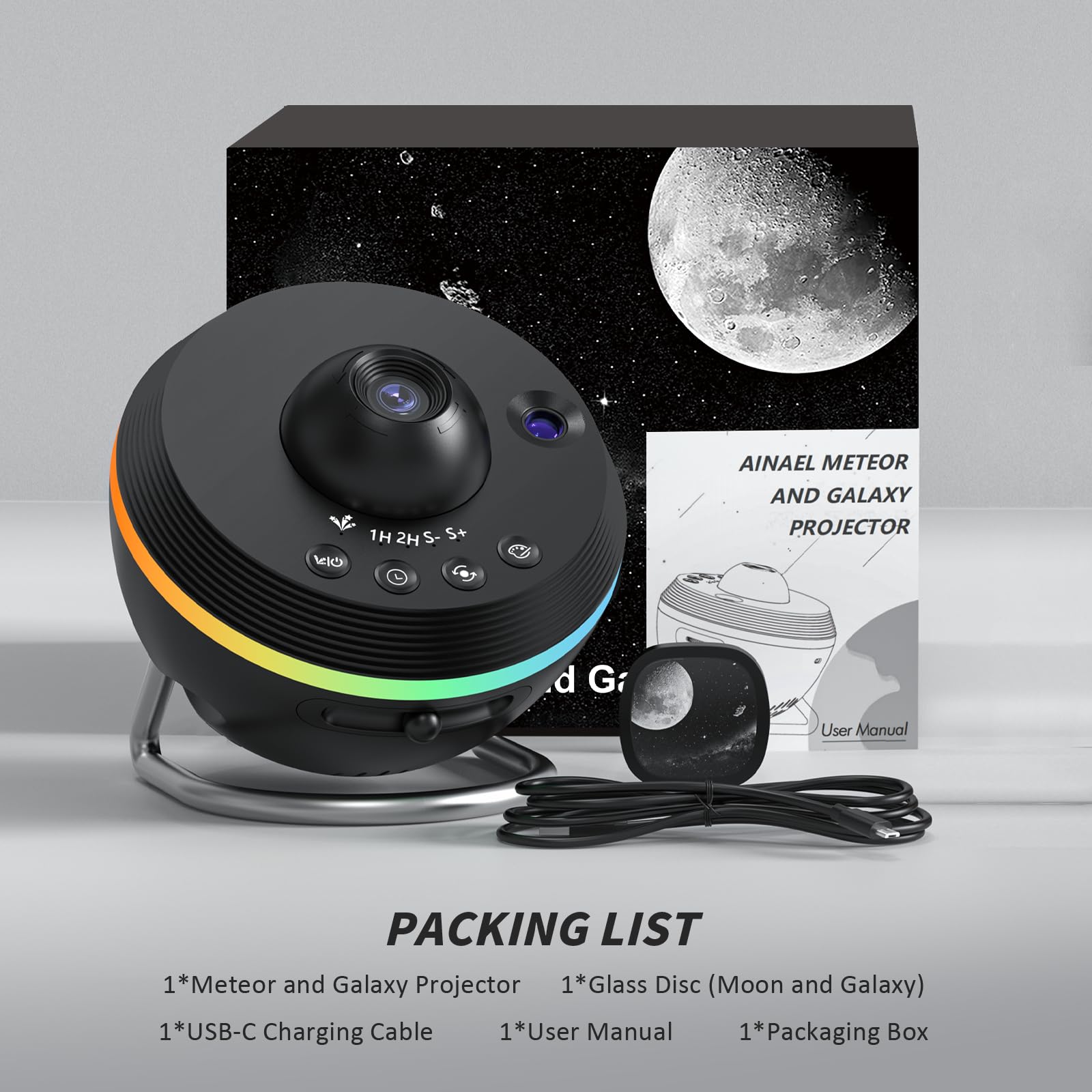 Ainael Galaxy Projector ideal for kids and adults bedrooms