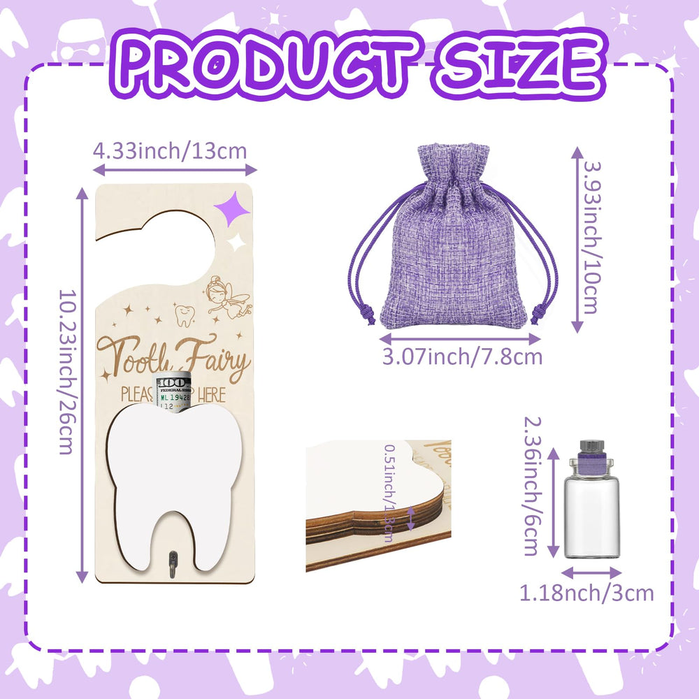 AINBIN Purple Tooth Fairy Hanger adds cheerful color to bedtime routines