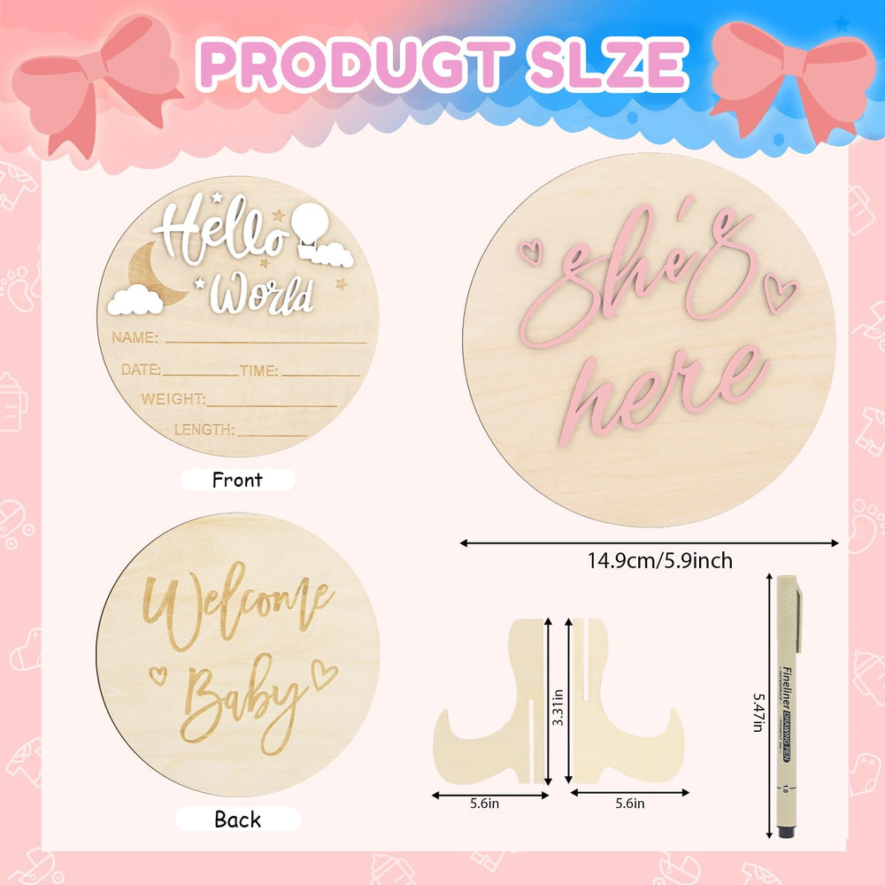 AINBIN Sign with stand, easy to display on a shelf or desk.