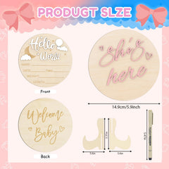 AINBIN Sign with stand, easy to display on a shelf or desk.