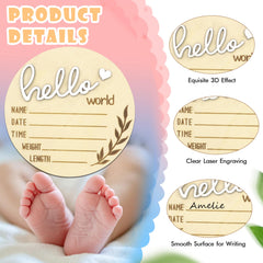 AINBIN sign with stand for easy display in nursery or photos.