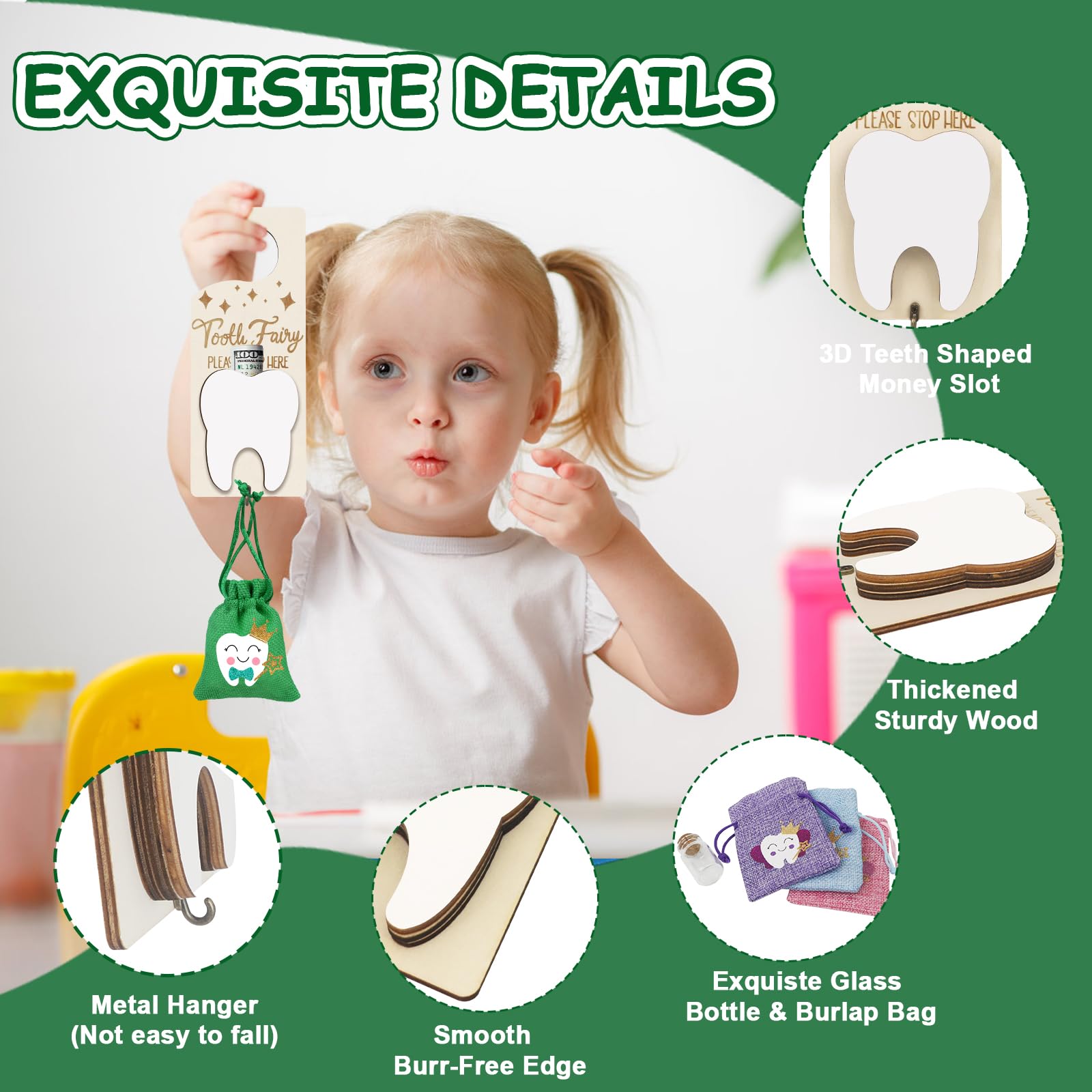 AINBIN Star-Shaped Bottle preserves baby teeth as a treasured memory.
