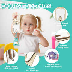 AINBIN Tooth Fairy Star Bottle preserves baby teeth as a cherished keepsake.