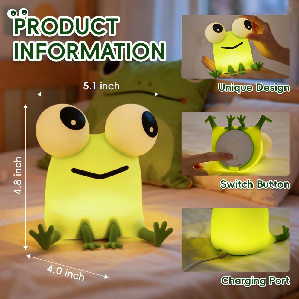 AINEEU silicone squishy night light offers a soft touch and durability.
