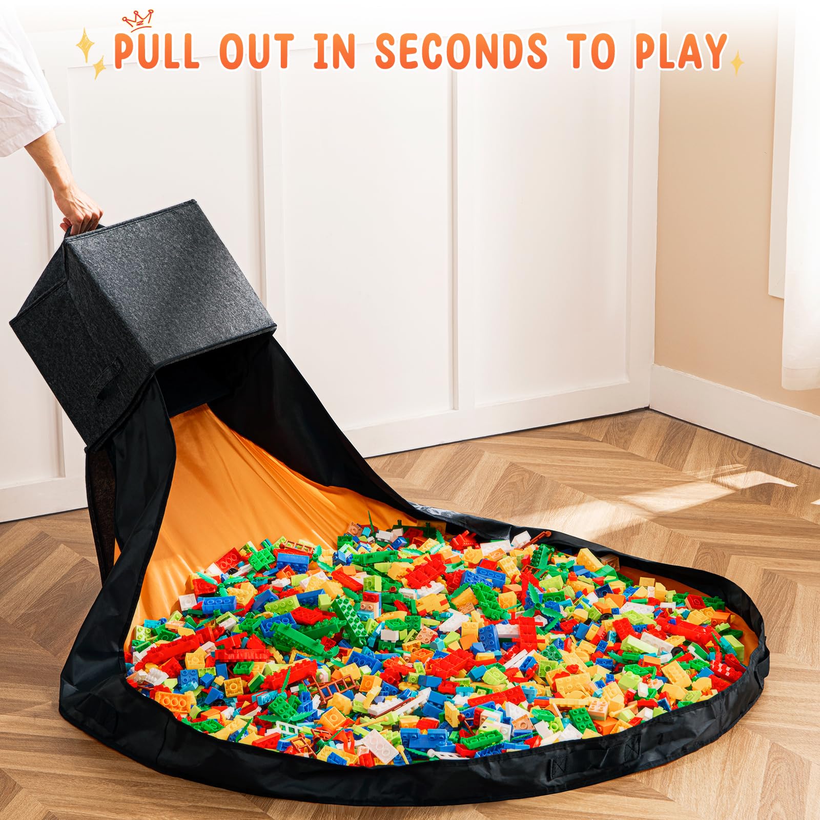 AINIYNM play mat edge design helps keep toys from scattering