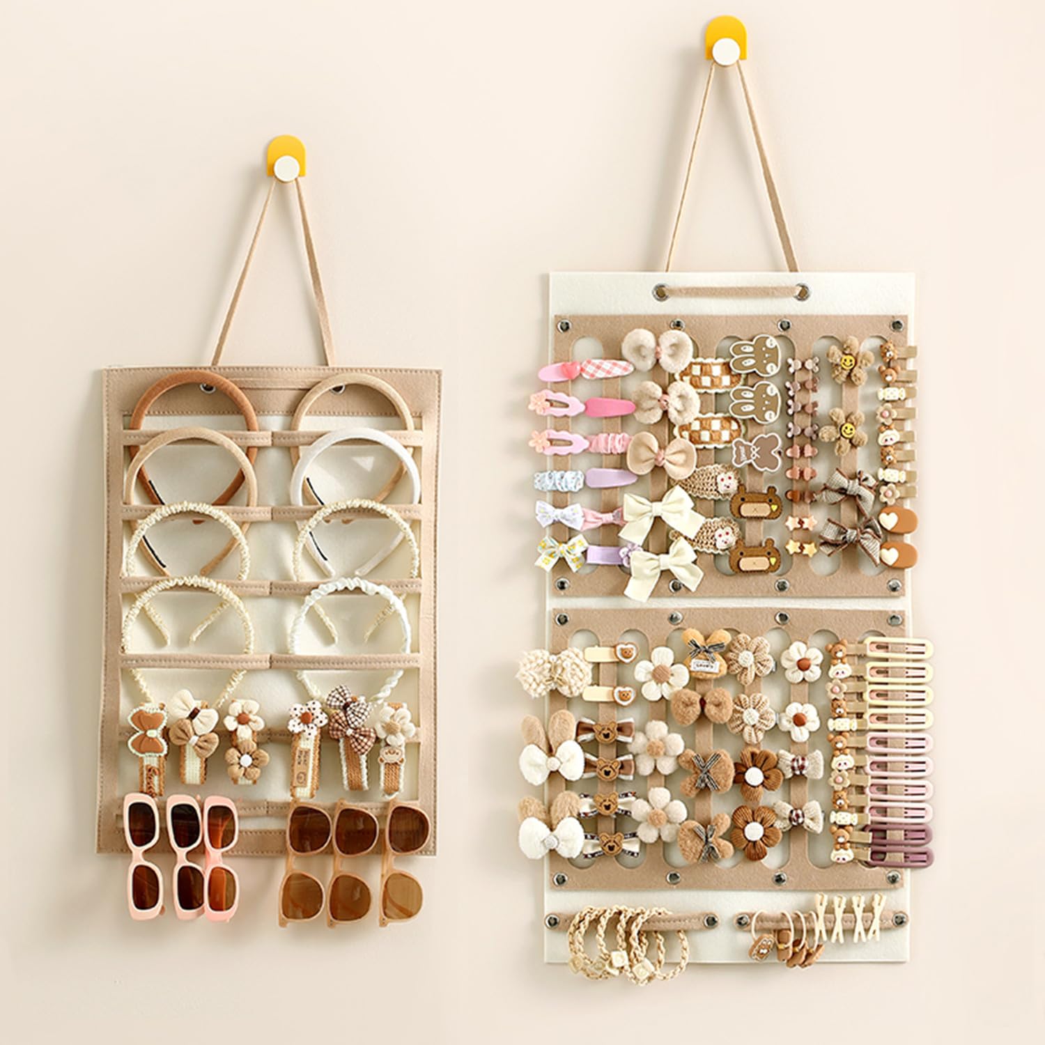 AIQRIWV vertical hair bows organizer displaying clips for easy access