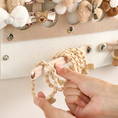 AIQRIWV wall-mounted hair clip storage rack saving counter space