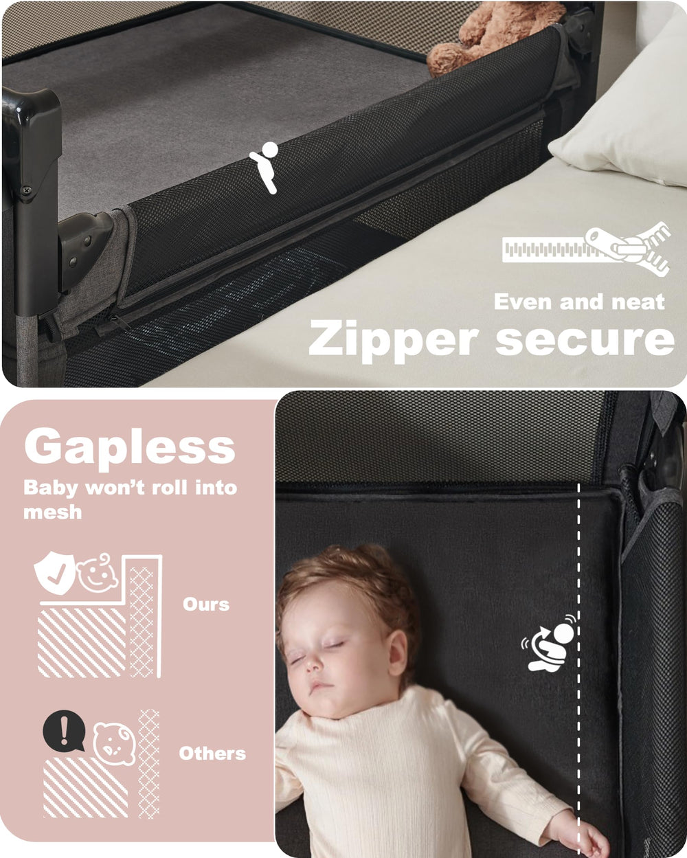 AirClub bassinet in playard form offering safe space for growing babies.