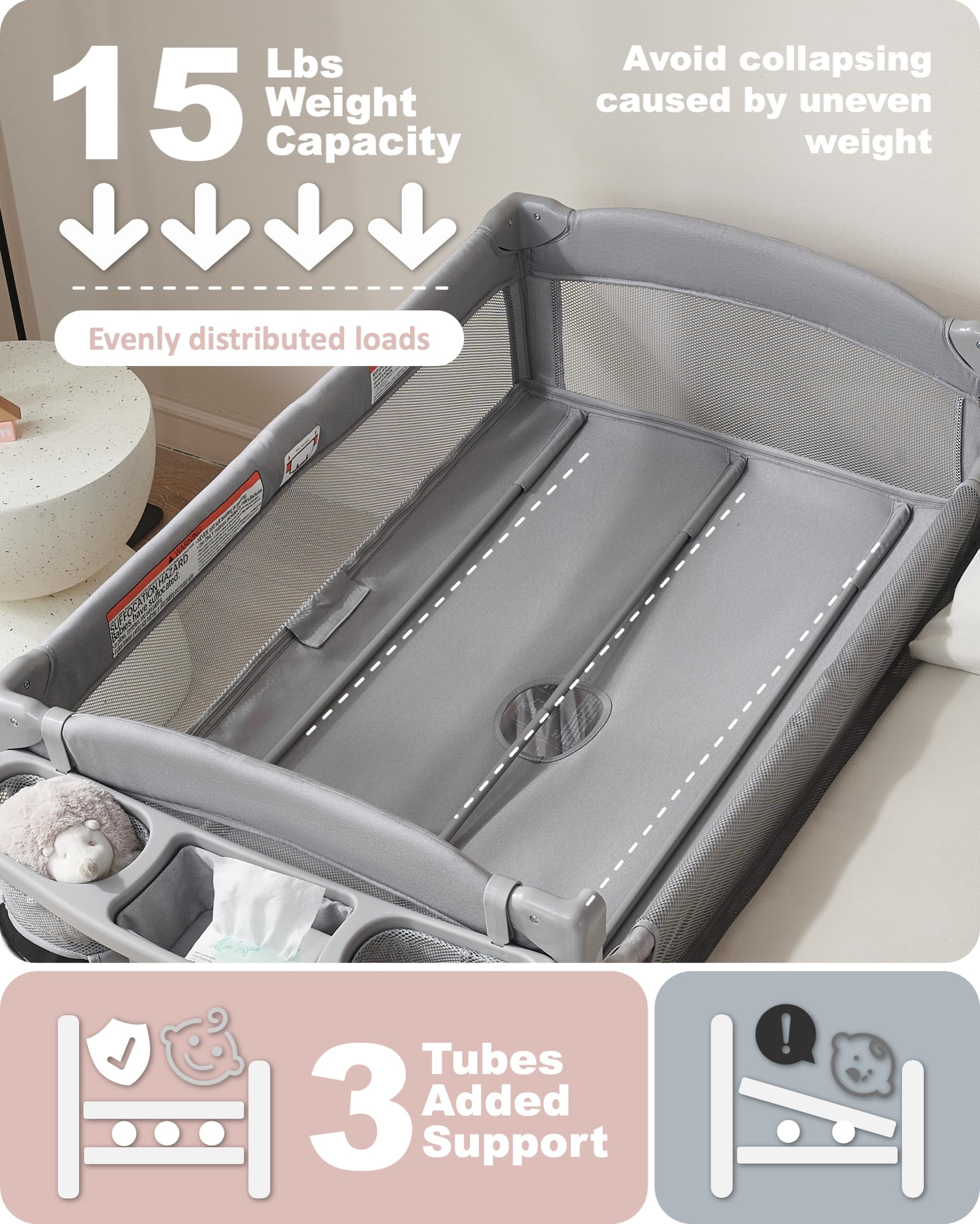 AirClub retractable side access enables easy night feeds