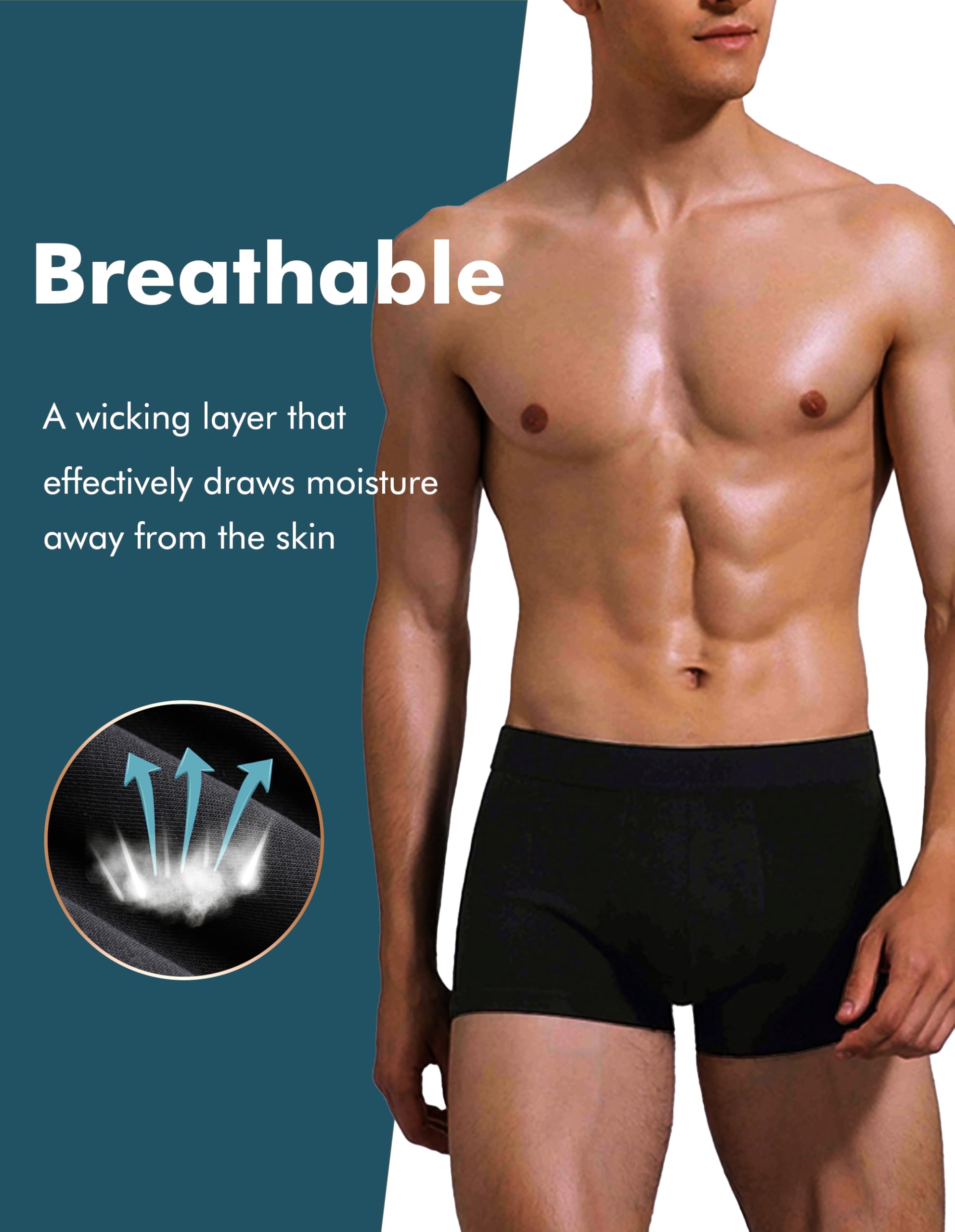 AIRCUTE 360-degree comfort fits snugly like regular underwear.