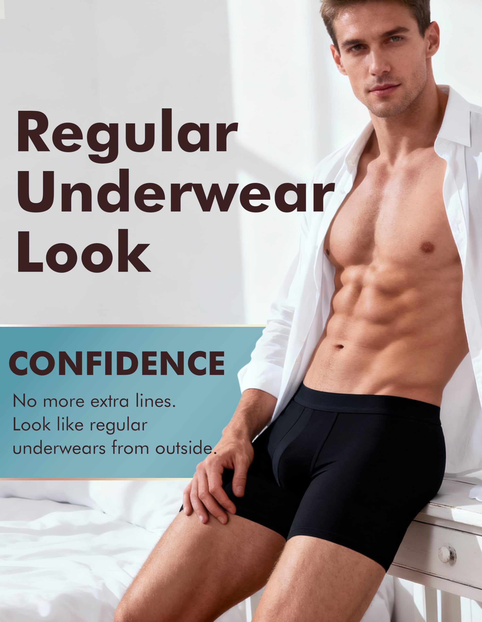 AIRCUTE 6-inch inseam delivers extra coverage with a sporty silhouette.