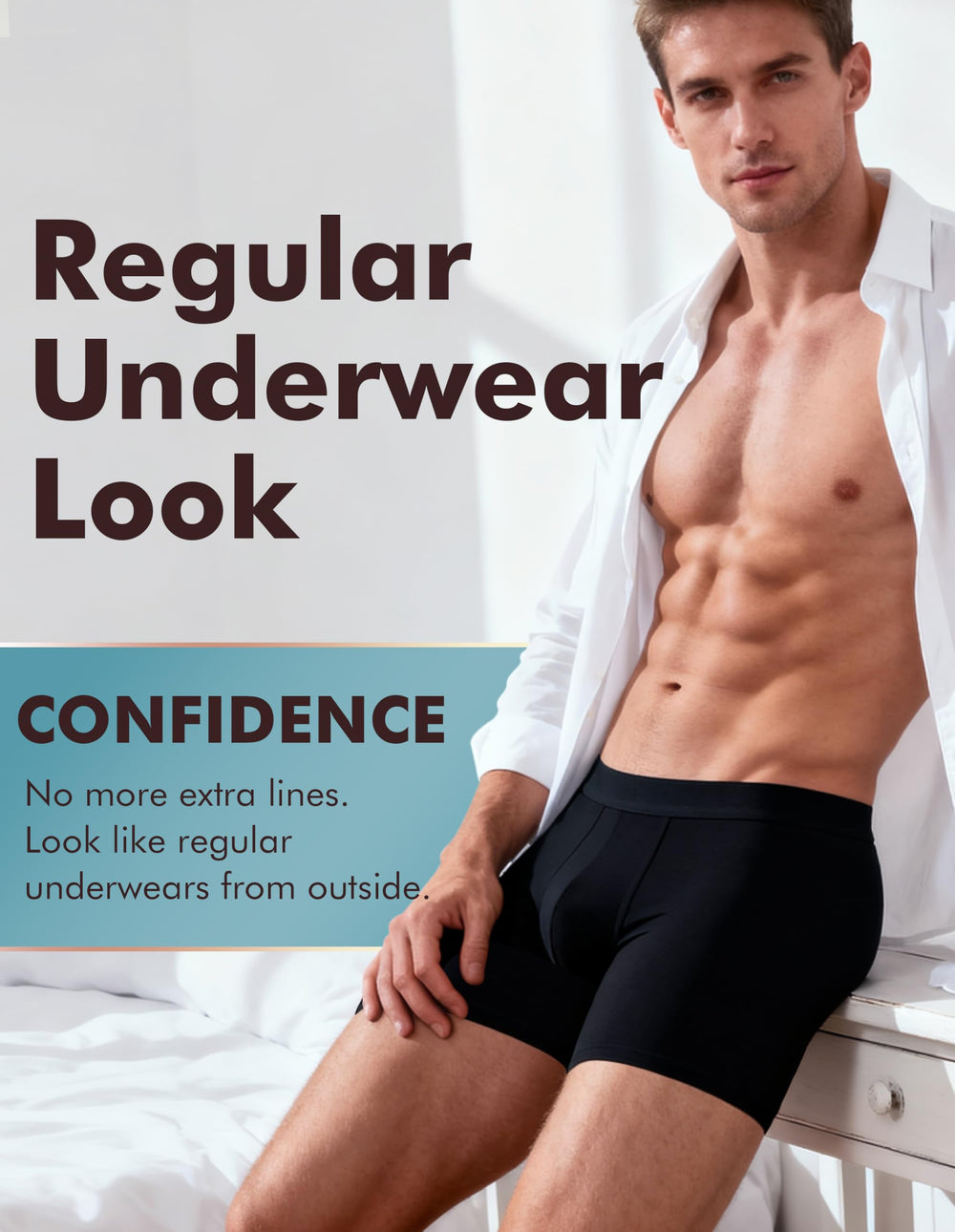 AIRCUTE 6-inch inseam delivers extra coverage with a sporty silhouette.