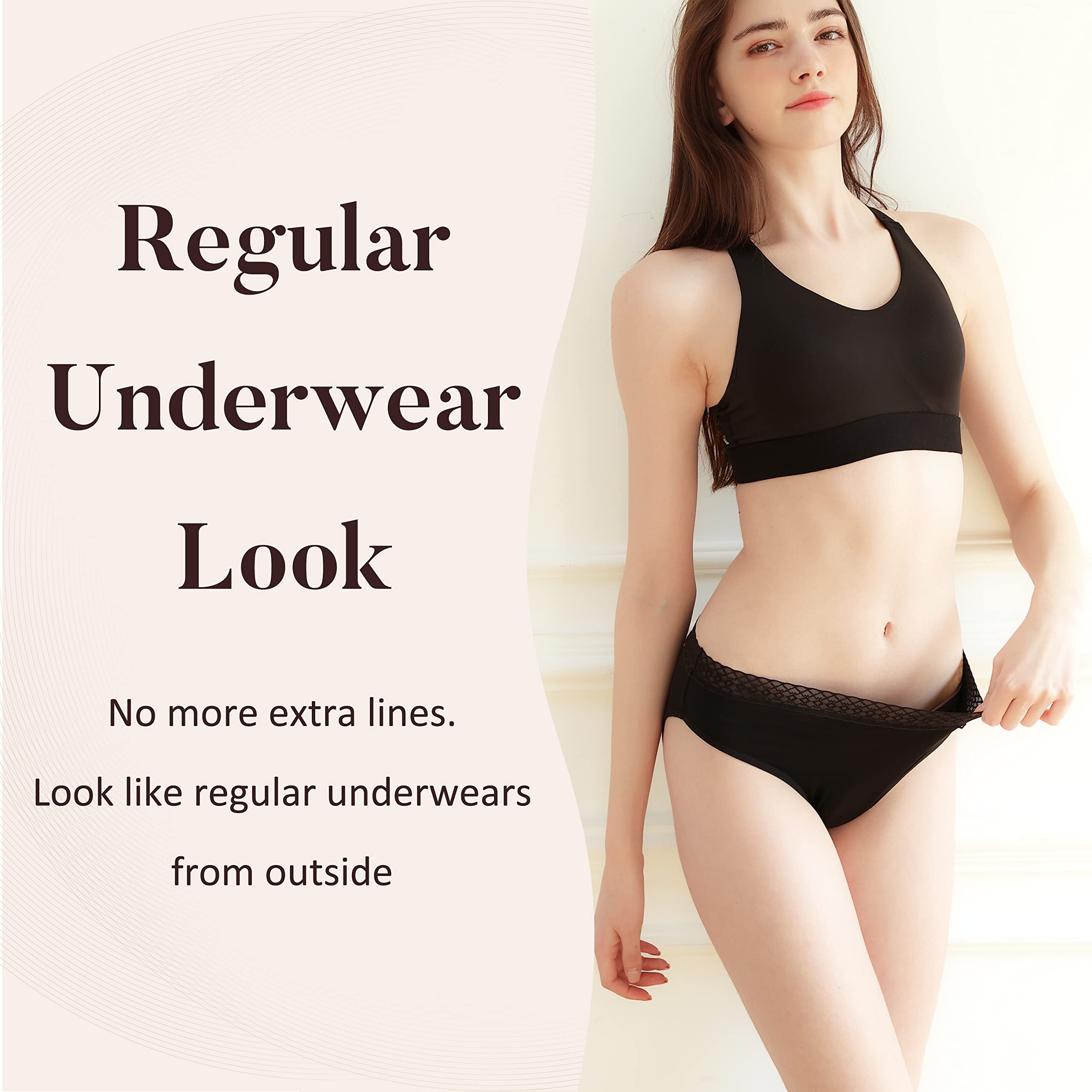 AIRCUTE 65ML women's underwear side-right view showing breathable fabric.