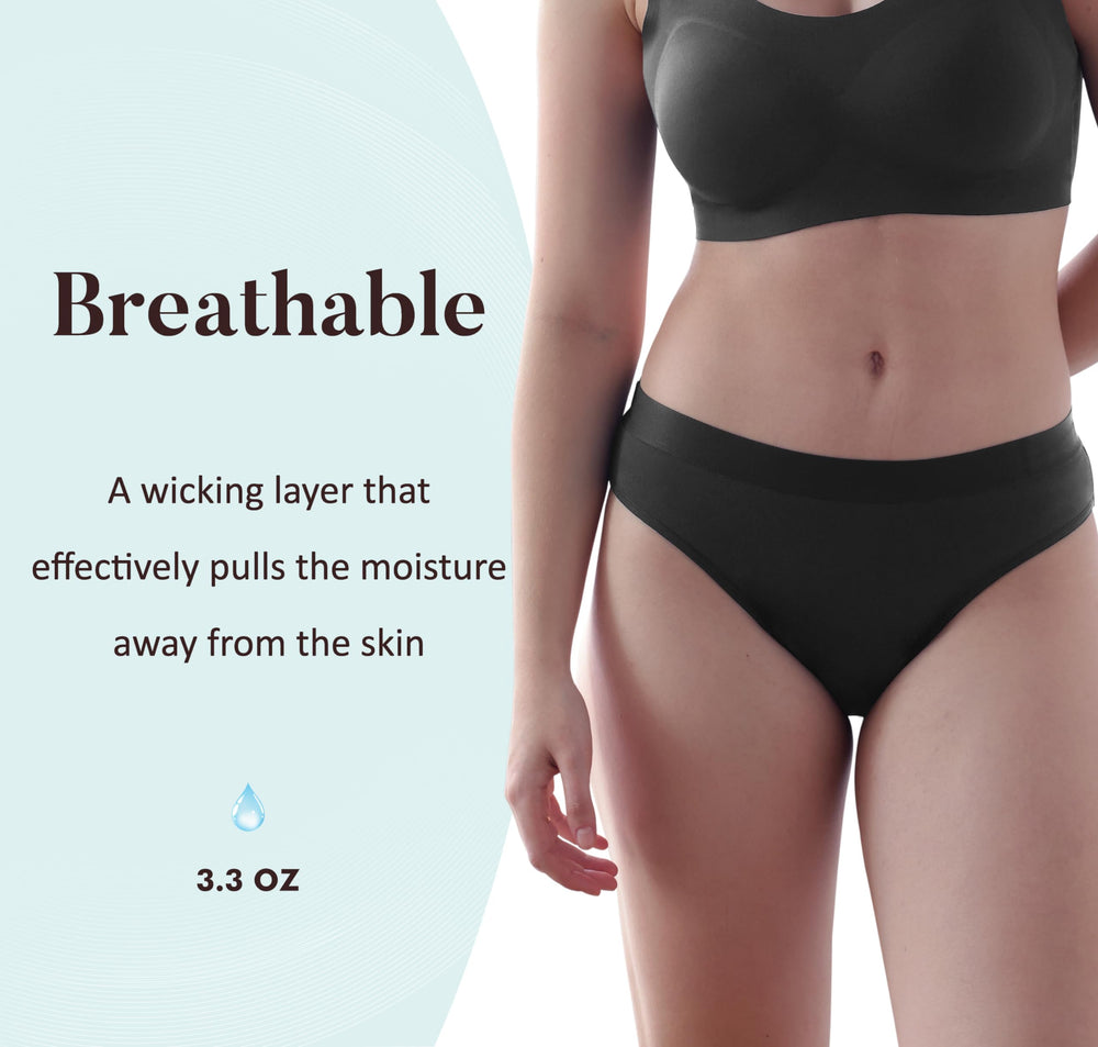AIRCUTE bamboo rayon fabric closeup highlights soft, breathable feel and moisture wicking.