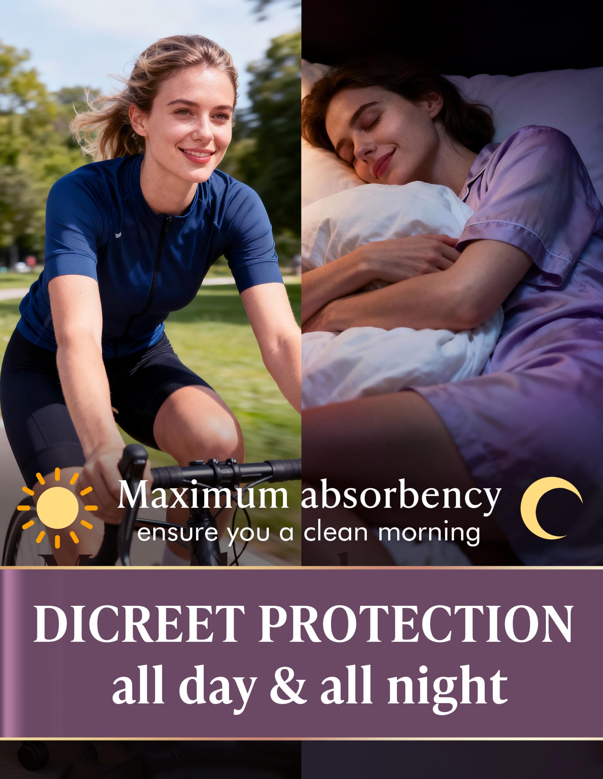 AIRCUTE large size fit for all-day secure coverage.