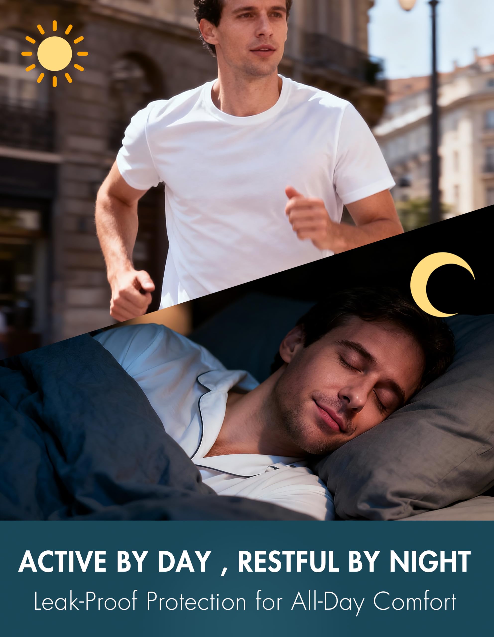 AIRCUTE three-pack white briefs for reliable daily coverage