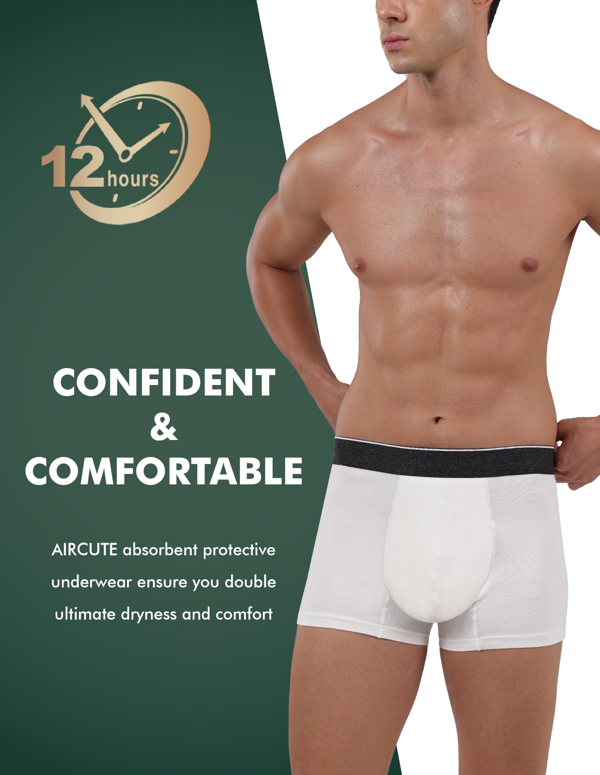 AIRCUTE dry and comfortable structure feels breathable and secure.