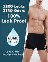 AIRCUTE men's underwear with absorbent pouch for reliable bladder leakage containment.