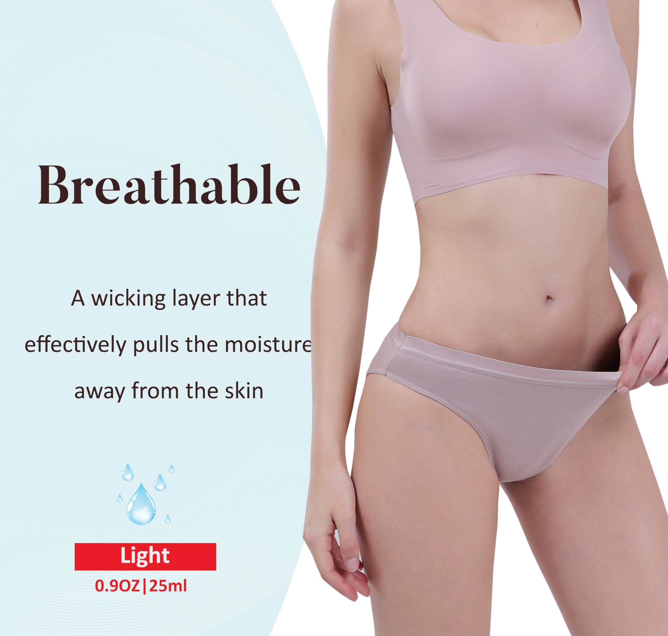 AIRCUTE odor-control absorbent underwear maintains freshness