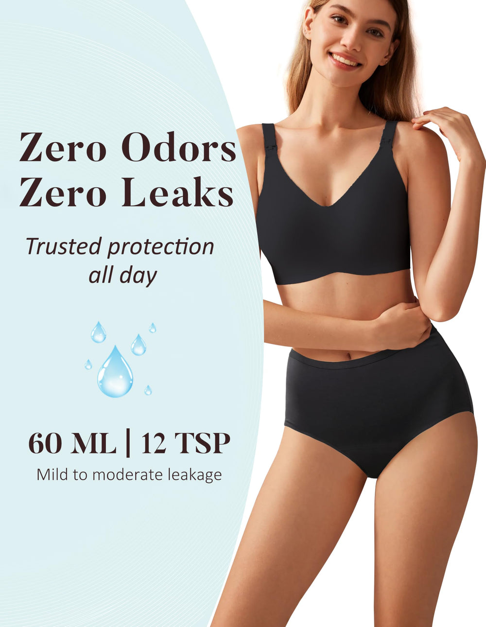 AIRCUTE odor-control fabric keeps you feeling fresh throughout the day.