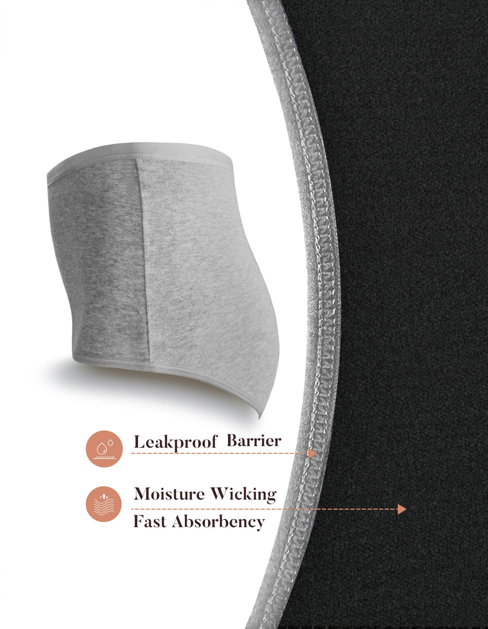 AIRCUTE odor-control fabric maintains freshness throughout the day.