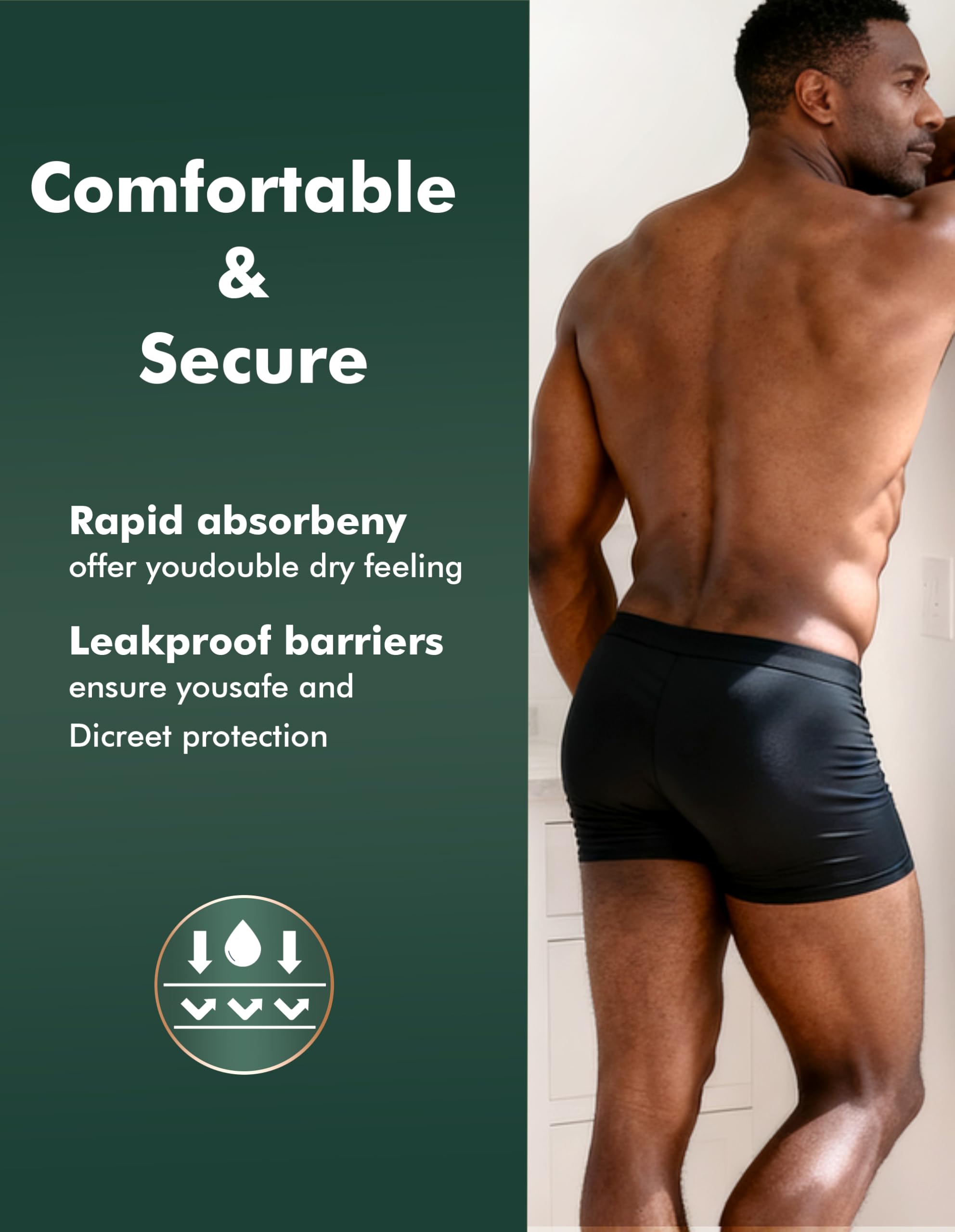 AirCute odor-control technology highlight moisture barrier keeps feeling fresh