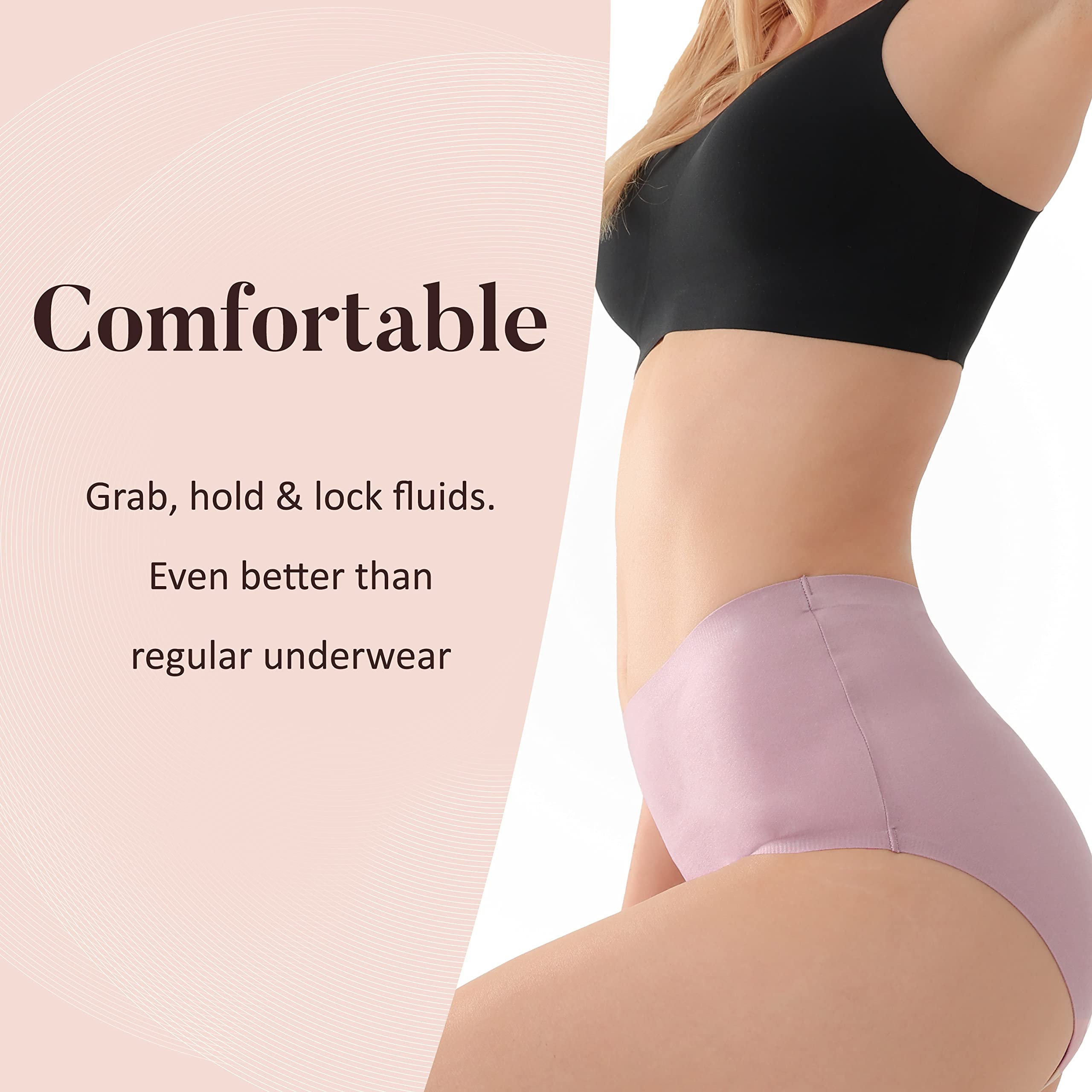 AIRCUTE odor-lock technology neutralizes smells for confidence and freshness