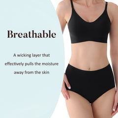 AIRCUTE odor-lock tech neutralizes odor for daily confidence.
