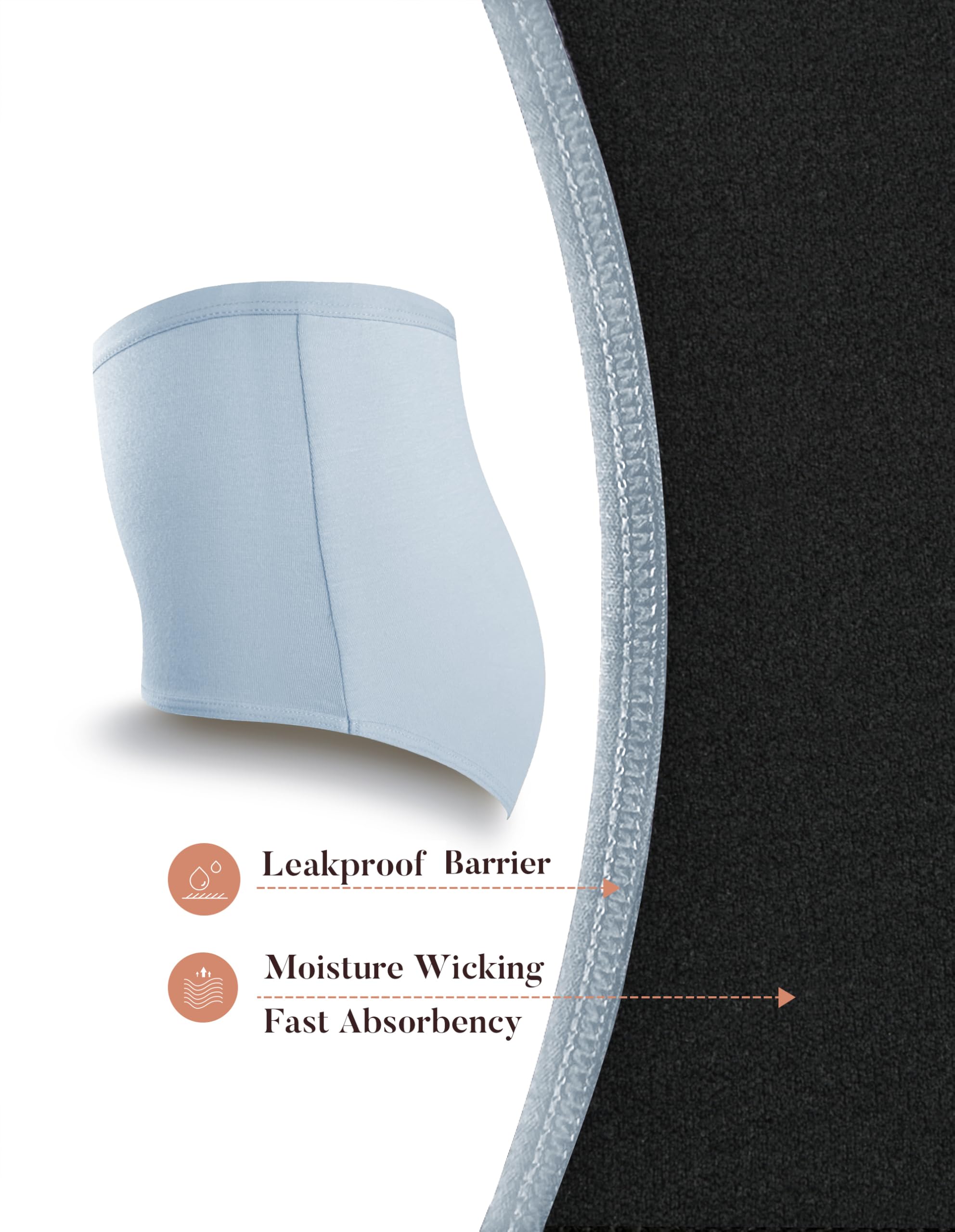 AIRCUTE regular underwear look with reliable leakage protection