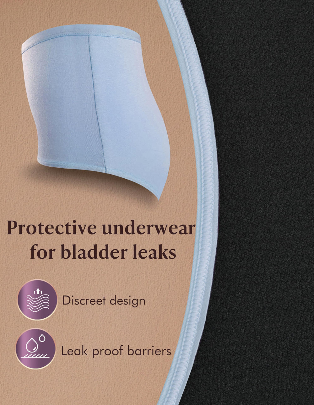 AIRCUTE soft ultra-light fabric for daylong comfort.
