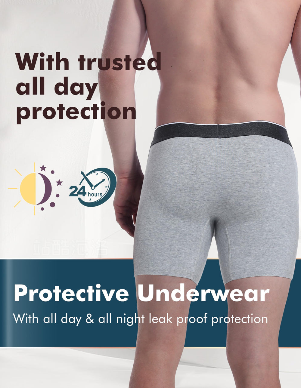 AIRCUTE stretchy waistband ensures a comfortable, secure fit all day.