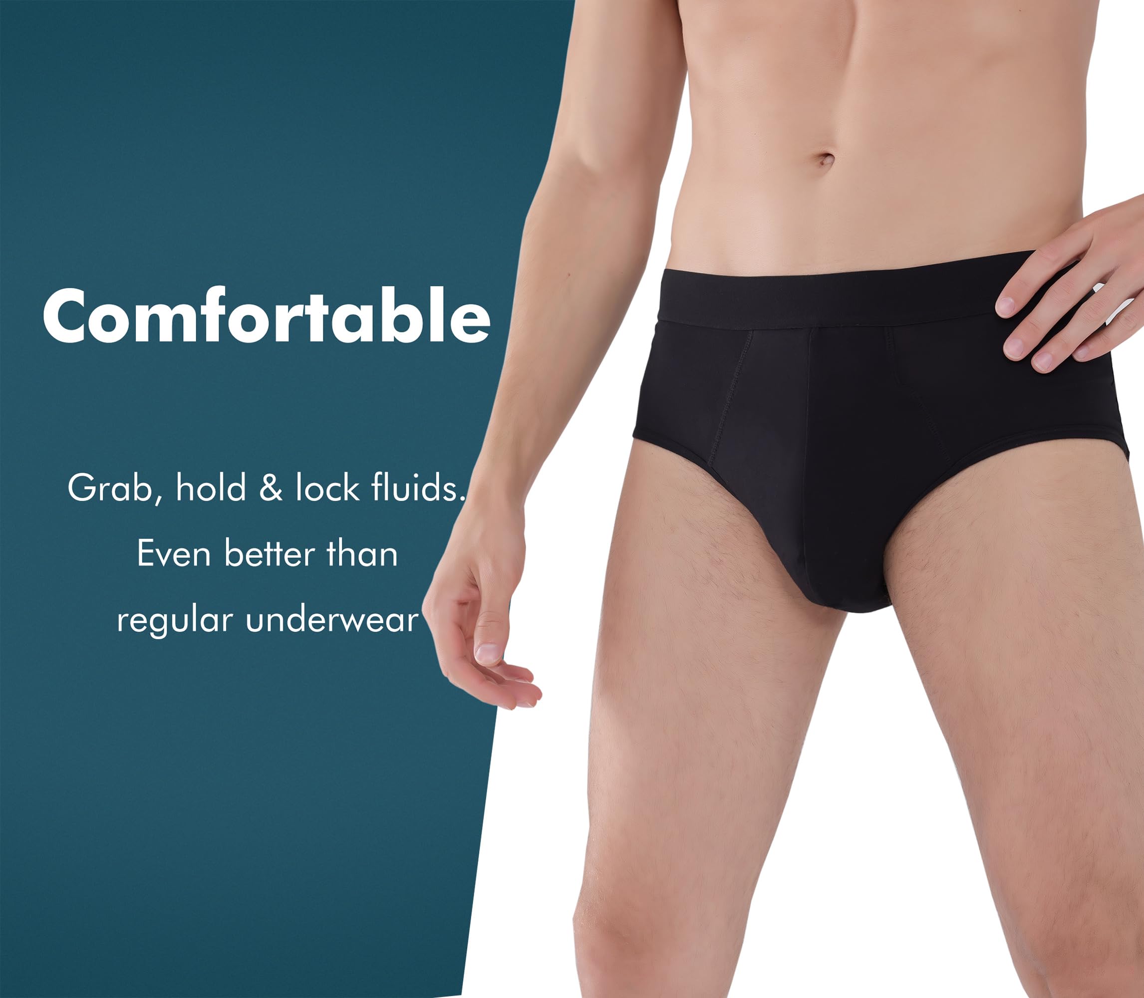 AIRCUTE waistband close-up showing stretchy comfort for all-day fit.