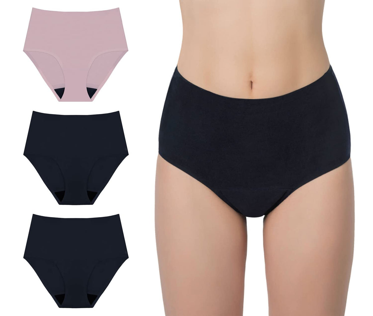 AIRCUTE washable underwear pack front showing discreet daily wear protection.