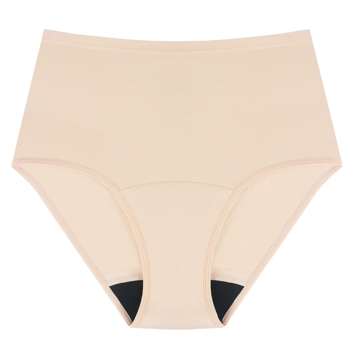 AIRCUTE washable underwear beige 5XL front view with discreet leak protection for daily wear.