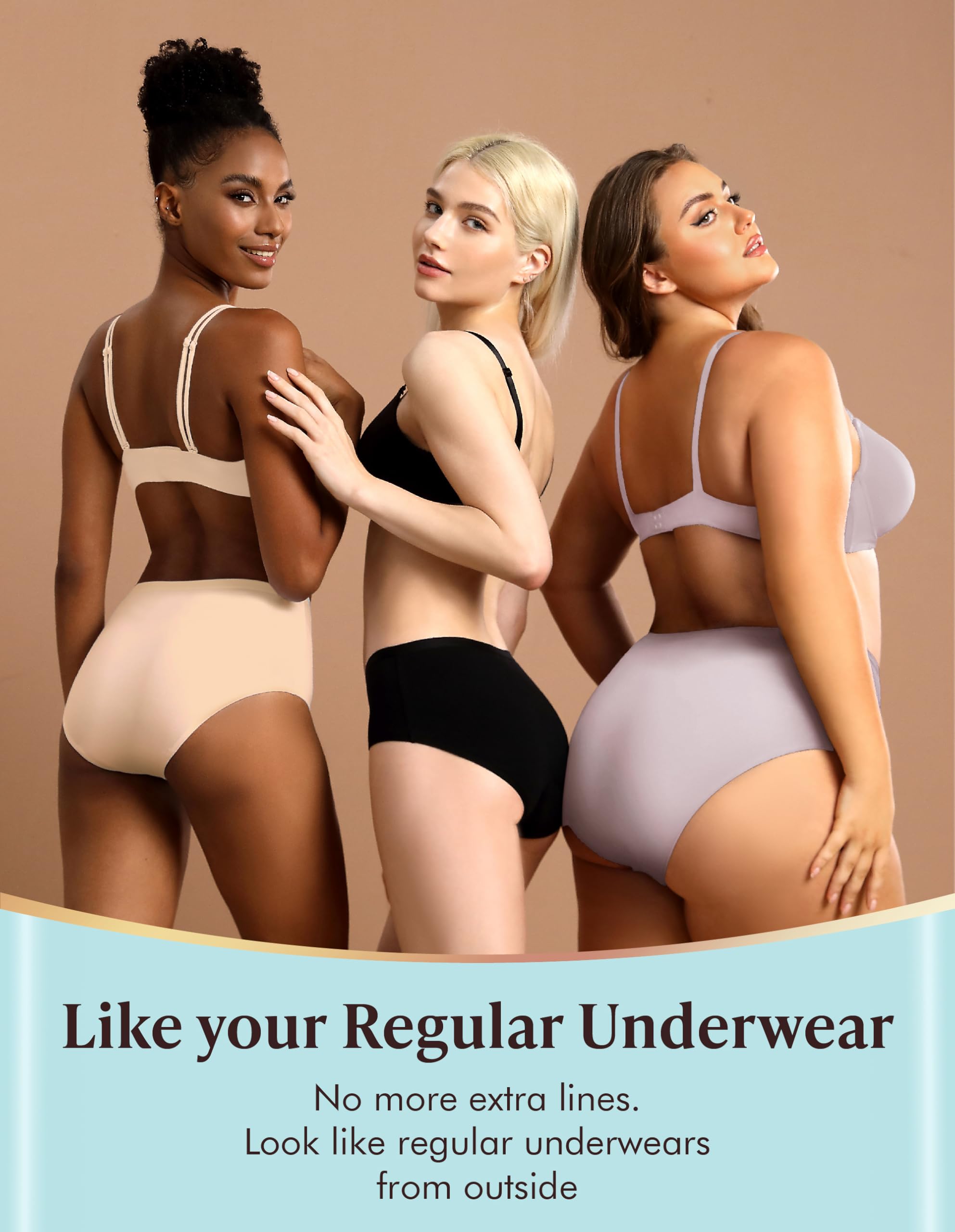 AIRCUTE discreet appearance emphasizes daily wear comfort.