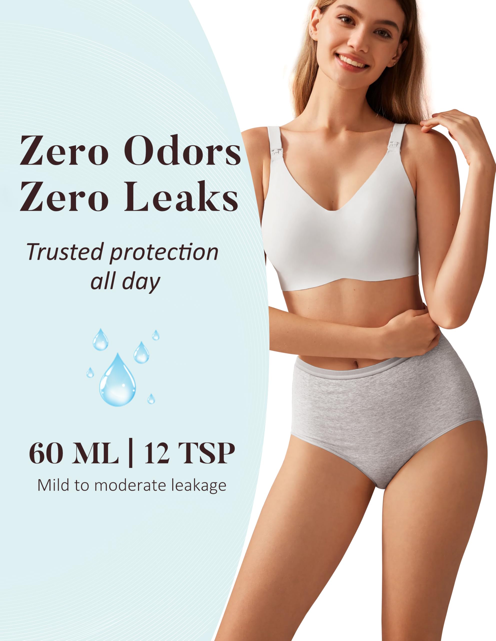 AIRCUTE gray medium, back view, seamless look under clothing.