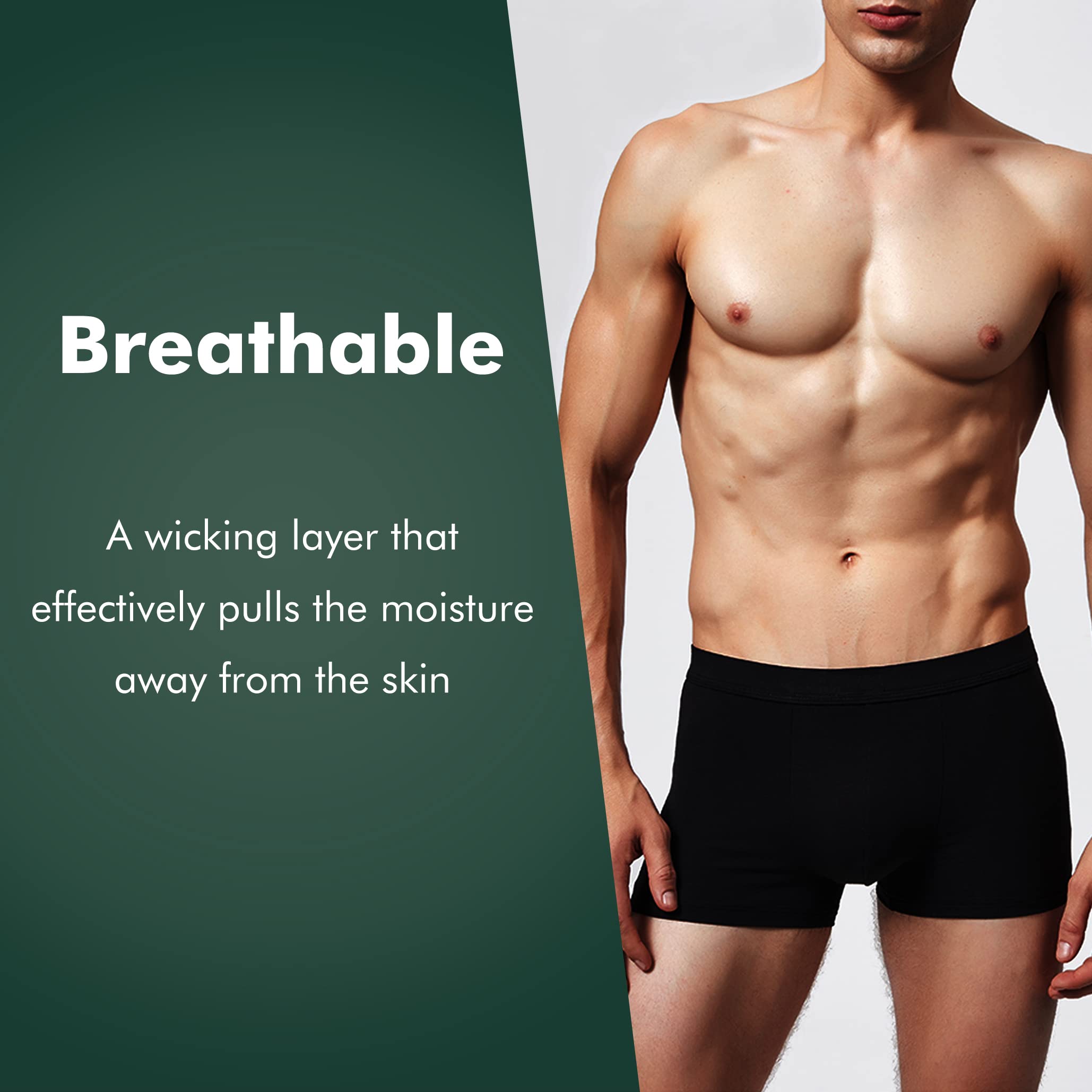 AIRCUTE moisture-wicking layer keeps skin dry and comfortable all day.